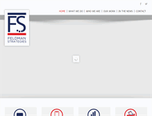 Tablet Screenshot of feldmanstrategies.com